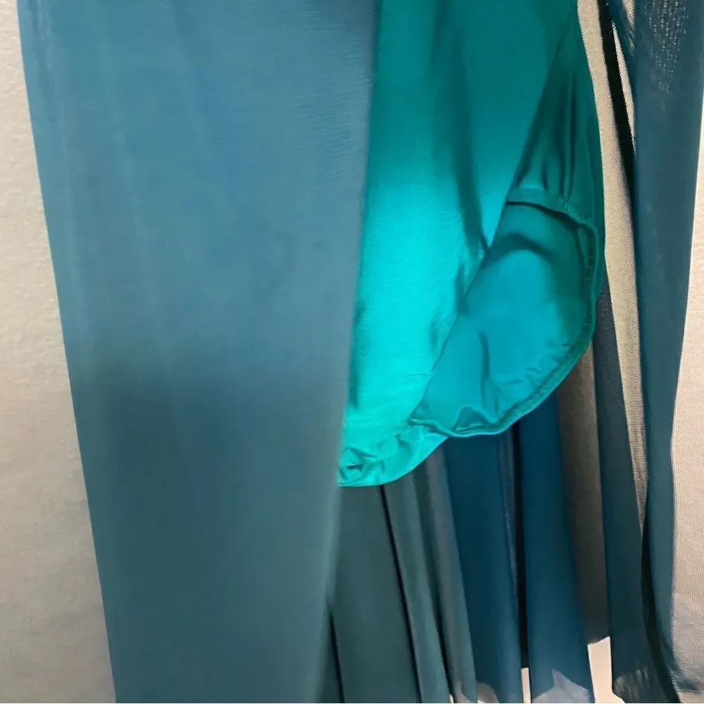 Costume Gallery solo dance costume dress lyrical ballet Teal sequin SA adult